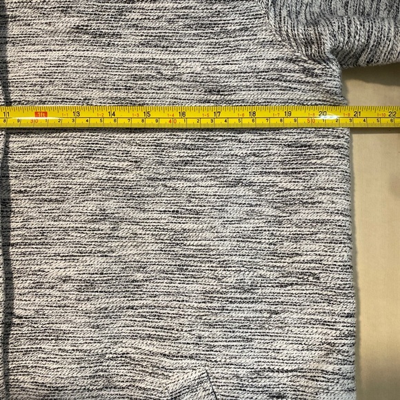 Eileen Fisher Ecru Tweed Round Neck Long Jacket 3/4 Sleeve Sz Large Minimalist - Picture 3 of 10